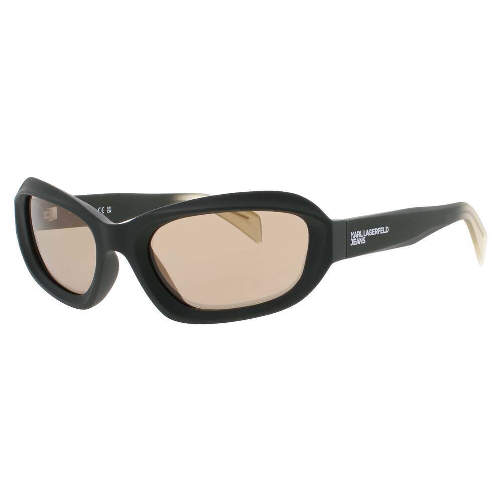 NWT Karl Lagerfeld KLJ6200S Khaki Champagne 57mm Sunglasses